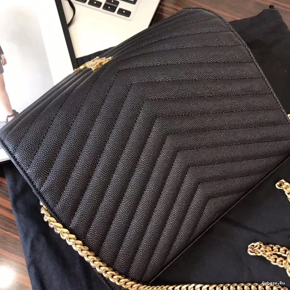 CHAIN MATELASSÉ CASSANDRE YSL WALLET 0717
